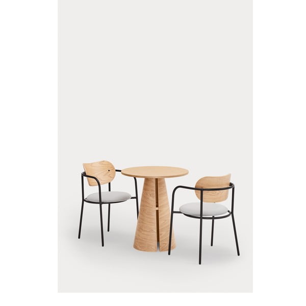 Tavolo da pranzo rotondo in rovere naturale ø 65 cm Cep - Teulat-image-3