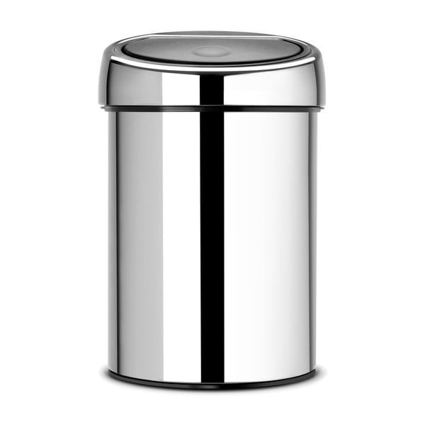 Bidone touch in acciaio color argento lucido 3 l Touch Bin - Brabantia-image-2