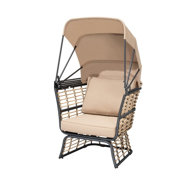 Poltrona da giardino in metallo beige Paros - Garden Pleasure-image-4