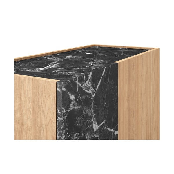 Mobile in rovere nero/naturale 90x127 cm Dione - Marckeric-image-1