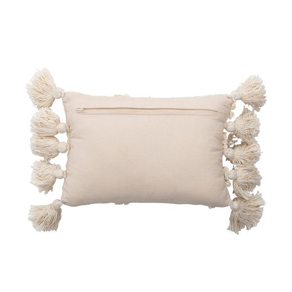 Cuscino decorativo bianco Cotone, 20 x 35 cm - Bloomingville-image-2