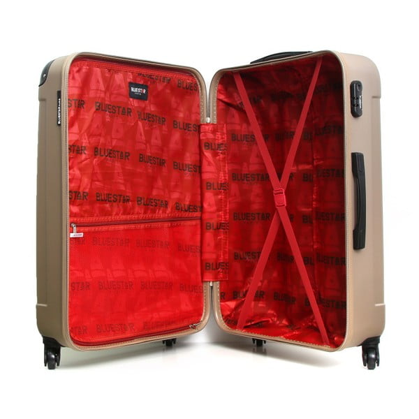 Valigia da viaggio in beige dorato su ruote , 32 l - Bluestar-image-4