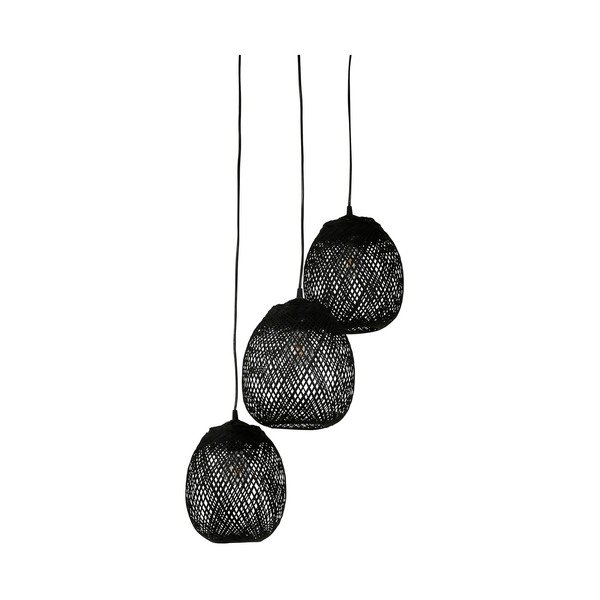 Lampada a sospensione nera 40x40 cm Elme - Côté Table-image-3
