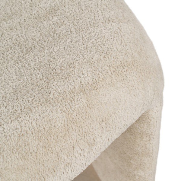 Poltrona beige con rivestimento in bouclé – Ixia-image-4