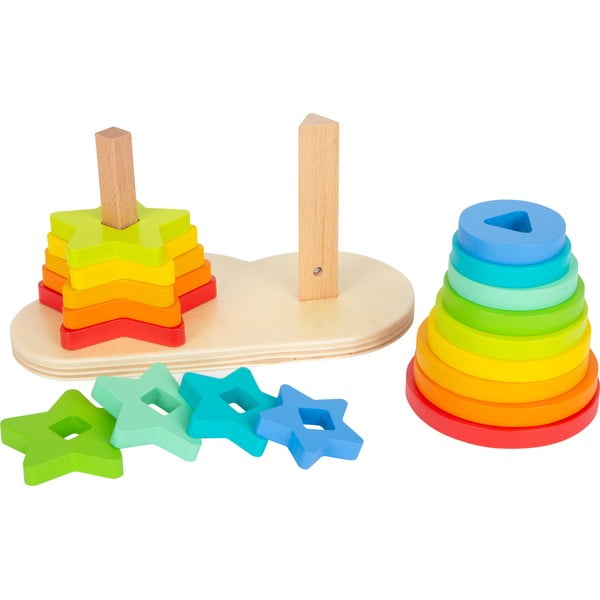 Set di puzzle in legno Rainbow , 19 pezzi - Legler