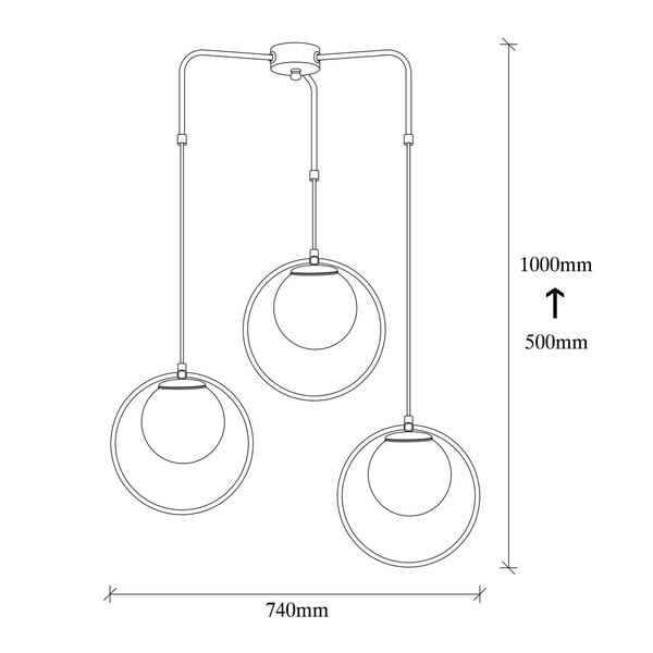 Apparecchio a sospensione in metallo nero Opviq luci Nazarios - Opviq lights-image-3