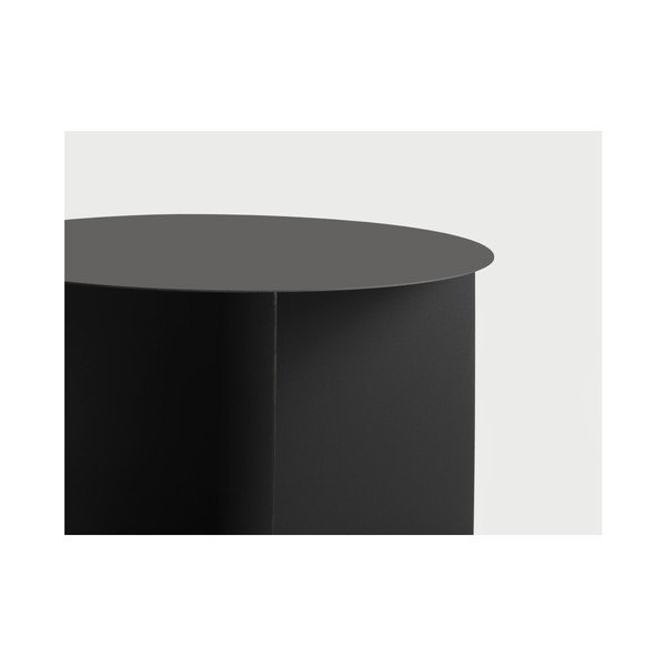 Černý konferenční stolek Custom Form Oli, ⌀ 70 cm-image-2