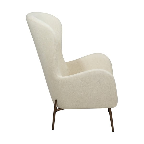 Poltrona crema in tessuto bouclé Glam - DAN-FORM Denmark-image-3