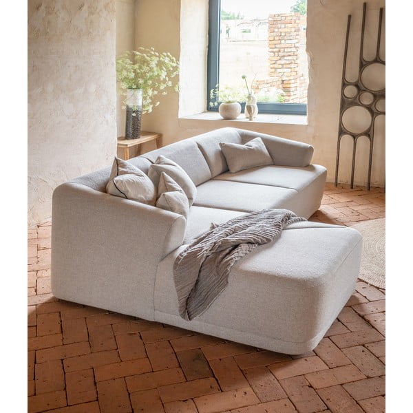 Divano angolare beige, angolo sinistro - Miuform-image-4