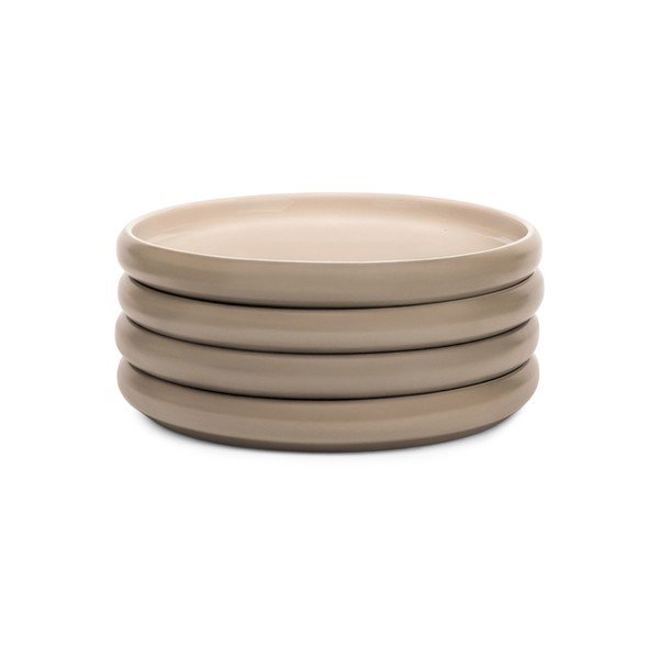 Set di piatti beige in gres 4 pz ø 22 cm Terra Rondo – Bonami Selection-image-2