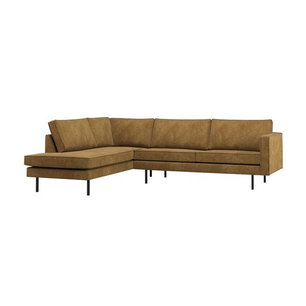 Divano angolare giallo ocra (con penisola a sinistra/con chaise lounge) Rodeo – WOOOD