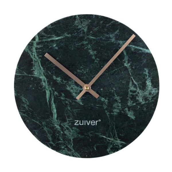 Orologio da parete a tempo in marmo verde - Zuiver