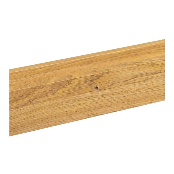 Mensola per quadri in rovere decorato in colore naturale 80 cm - Casa Selección-image-3