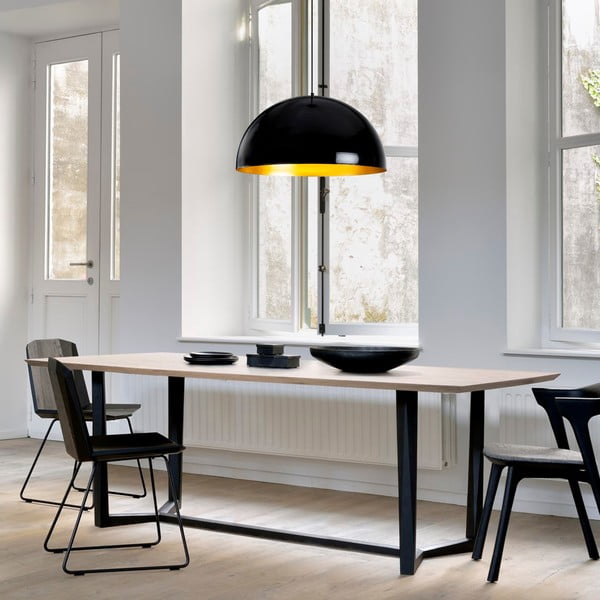 Lampada da soffitto nera Berceste, ø 60 cm - Opviq lights-image-4