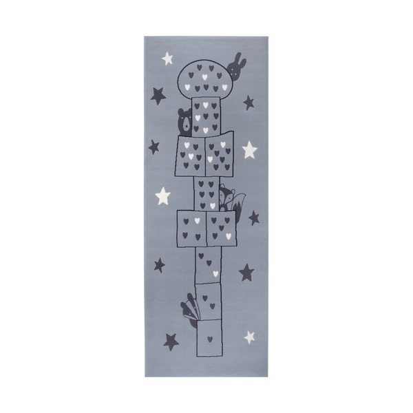 Tappeto grigio per bambini Adventures , 100 x 250 cm Jump - Hanse Home