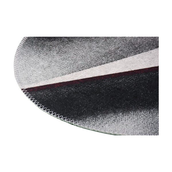 Tappeto rotondo lavabile bianco e nero ø 120 cm - Vitaus-image-2