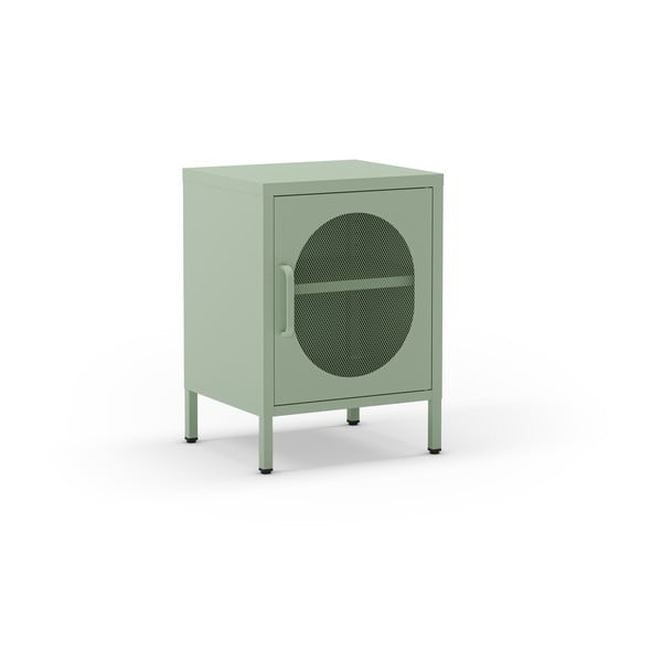 Comodino in metallo color menta Diora - Marckeric-image-2