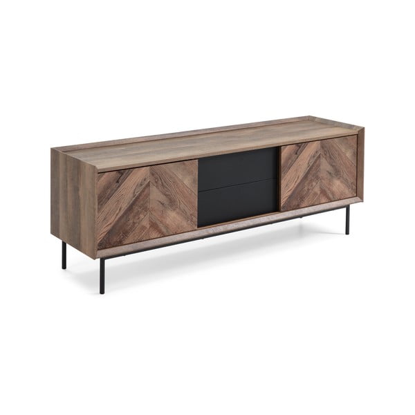 Tavolo TV in rovere nero Utah - Marckeric-image-2