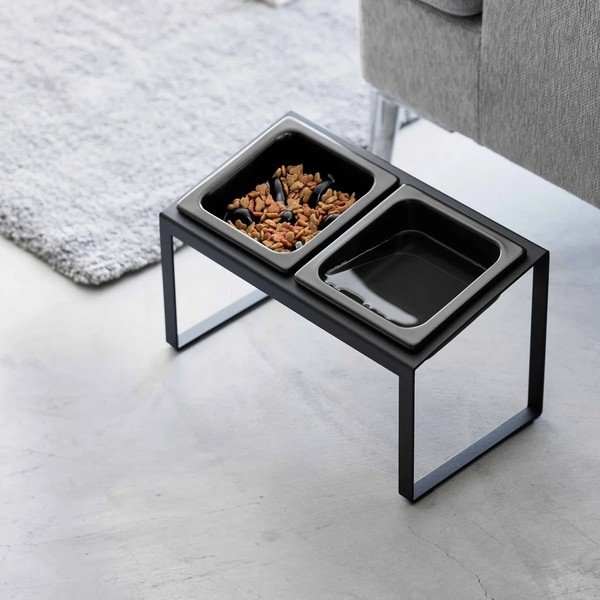 Set di ciotole con supporto in ceramica per animali domestici Nooks – YAMAZAKI-image-4