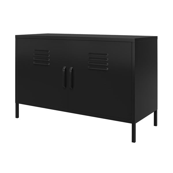 Mobile in metallo nero 100x64x40 cm Mission District - Støraa-image-3