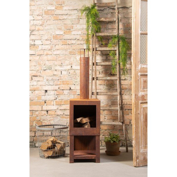 Caminetto quadrato da terrazza - Esschert Design-image-3