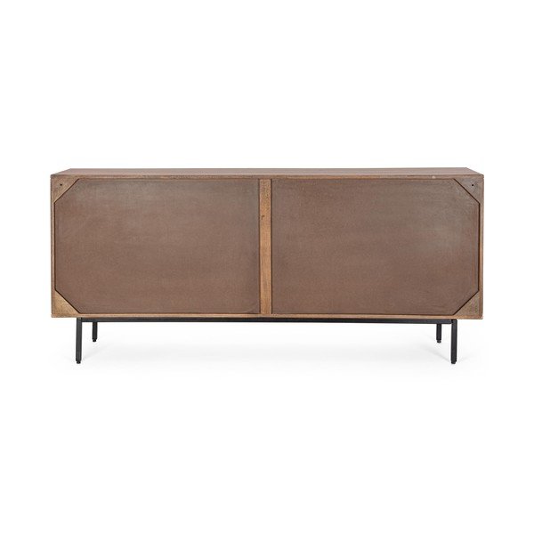 Credenza di colore naturale in mango massiccio 170x75x40 cm Tadita – Bizzotto-image-3