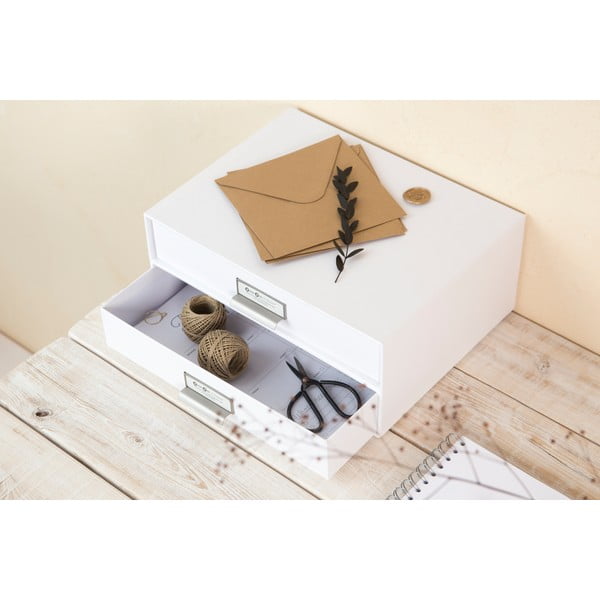 Cassetto portadocumenti bianco a 2 livelli , 33 x 22,5 cm Birger - Bigso Box of Sweden-image-2
