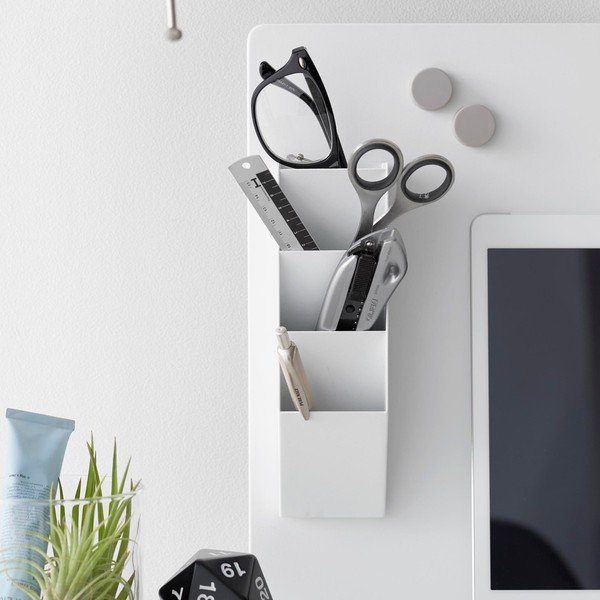 Organizer bianco in metallo per cancelleria Tower – YAMAZAKI-image-1