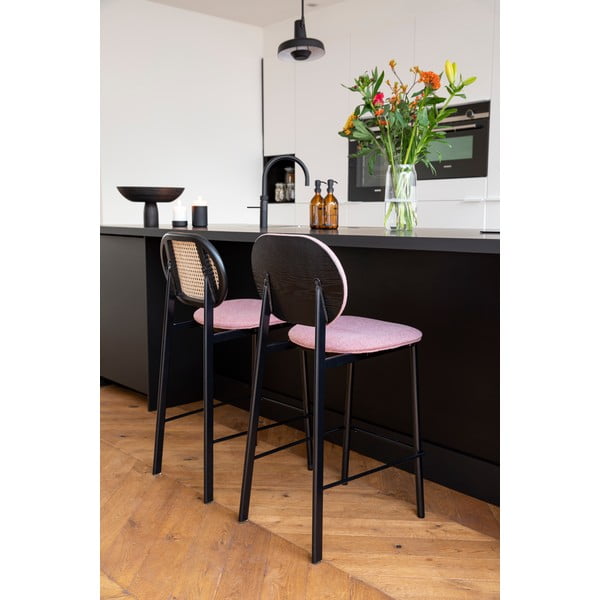 Sgabello da bar nero/rosa chiaro 94 cm Spike - Zuiver-image-1