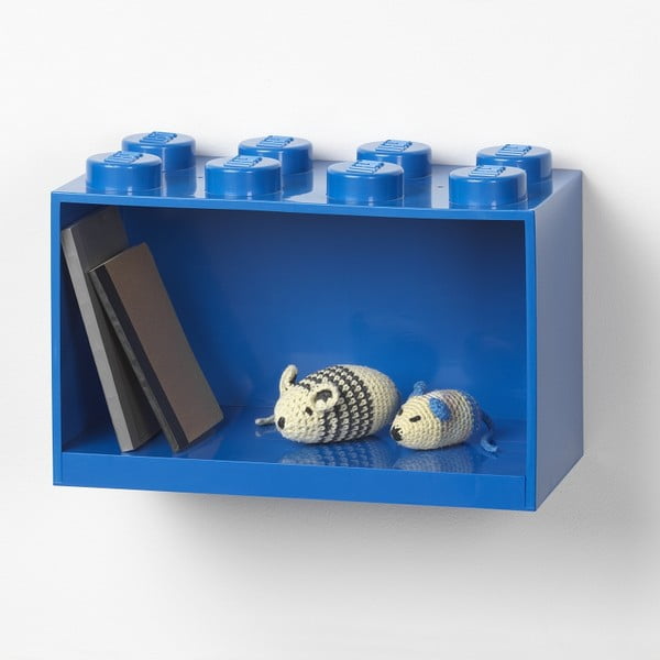 Mensola da parete blu per bambini Brick 8 - LEGO®