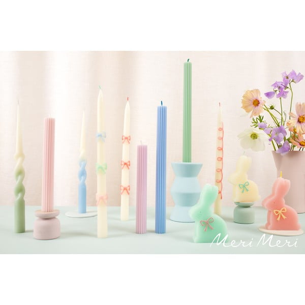 Candele con motivo pasquale in set da 3 pezzi tempo di combustione 2 h Bunny - Meri Meri-image-1