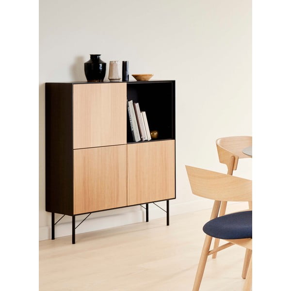 Cassettiera alta nera 90,8x110,8 cm Edge by Hammel - Hammel Furniture-image-1