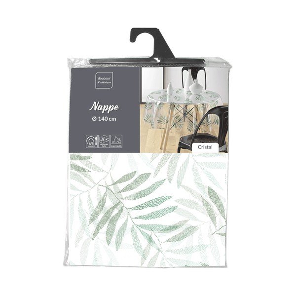 Tovaglia adatta per pulizia con panno umido ø 140 cm Verdalis – douceur d'intérieur