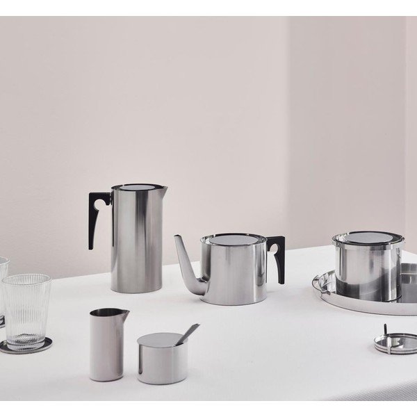 Teiera argentata in acciaio inox 1,25 l Arne Jacobsen – Stelton-image-1