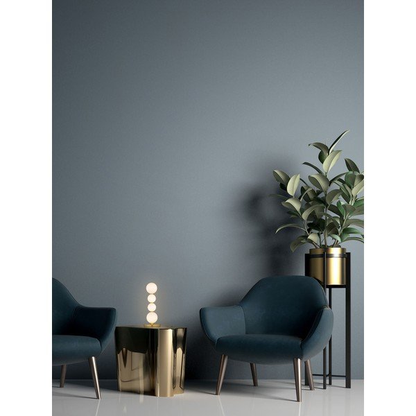Lampada da tavolo LED bianca/dorata in metallo con paralume in vetro (altezza totale 31 cm) Perla – Nova Luce-image-1