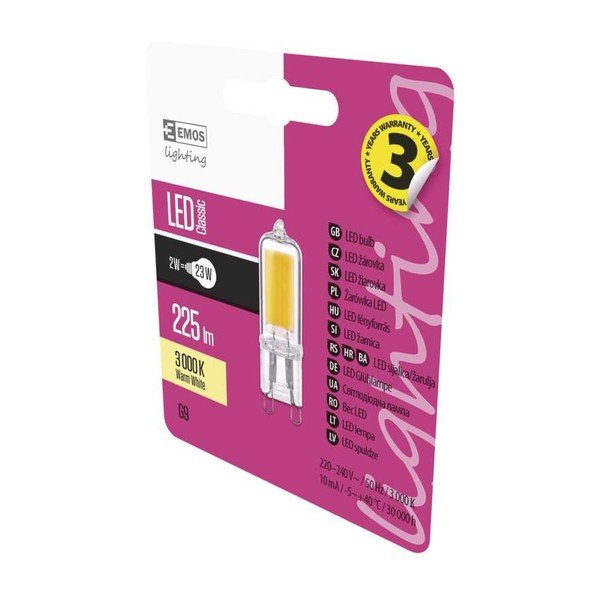 Lampadina LED G9, 23 W, 230 V - EMOS-image-1
