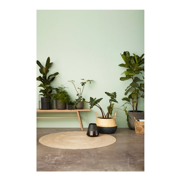 Tappeto rotondo marrone in iuta ø 150 cm Sage – Hübsch-image-1