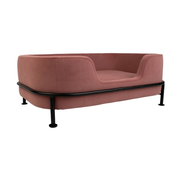 Letto in velluto rosa per animali domestici Puffed - Leitmotiv