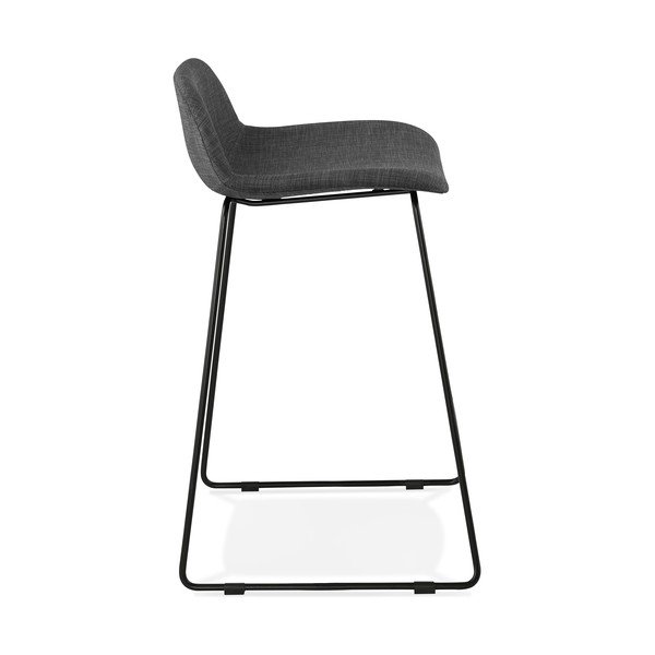 Grigio scuro Mini sgabello da bar, altezza seduta 66 cm Vancouver - Kokoon-image-3