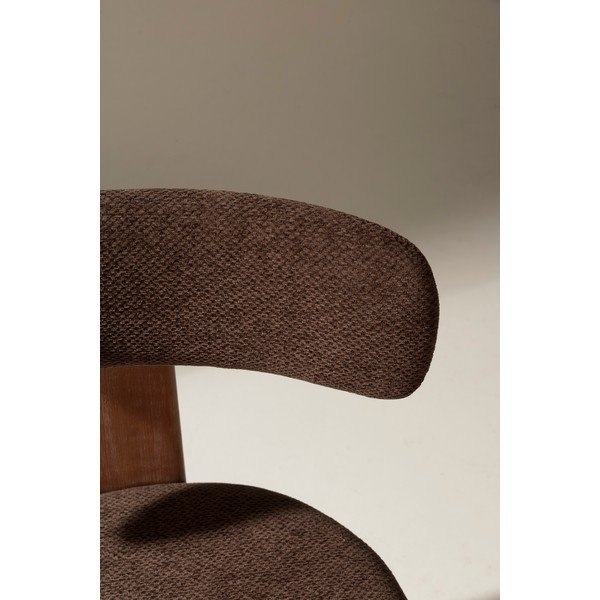 Sedie da pranzo in set marroni in imbottito 2 pz Nadia – MOME-image-2