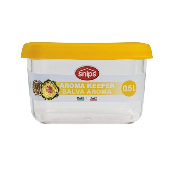 Žlutá dóza na potraviny Snips Snowflake, 0,5 l-image-1