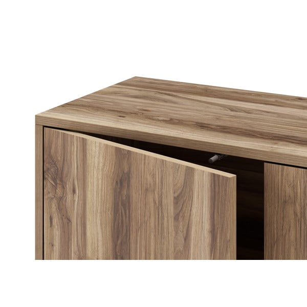 Tavolo TV in noce naturale 160x51 cm Laila - Marckeric-image-4