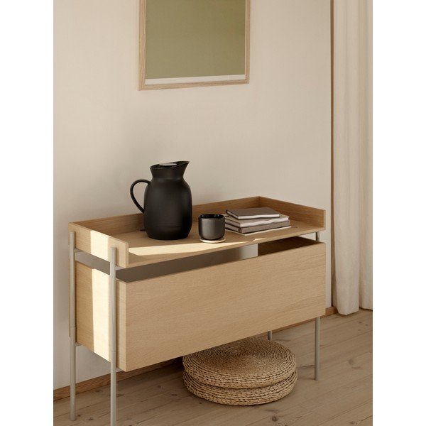 Caraffa termica nera in plastica 1 l Amphora – Stelton-image-1