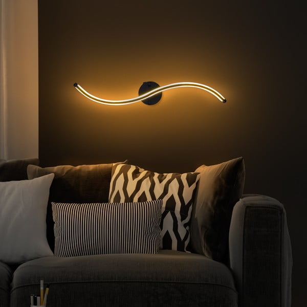 Lampada da parete a LED nera Yilan - Opviq lights-image-4