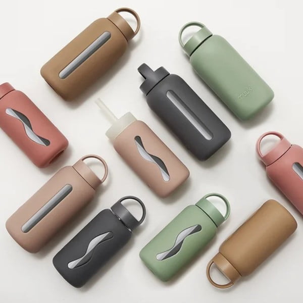 Bottiglia bottiglia da viaggio color salvia 500 ml Silver Sage – Muuki-image-1