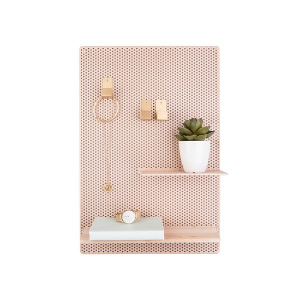 Bacheca in metallo marrone sabbia , 34,5 x 52,5 cm Perky - PT LIVING-image-2