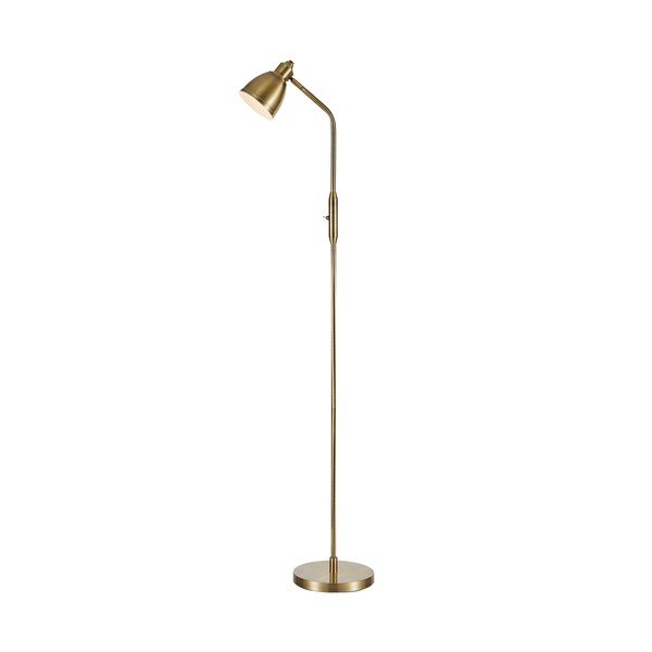 Lampada da terra in bronzo con paralume in metallo (altezza 143 cm) Story - Markslöjd