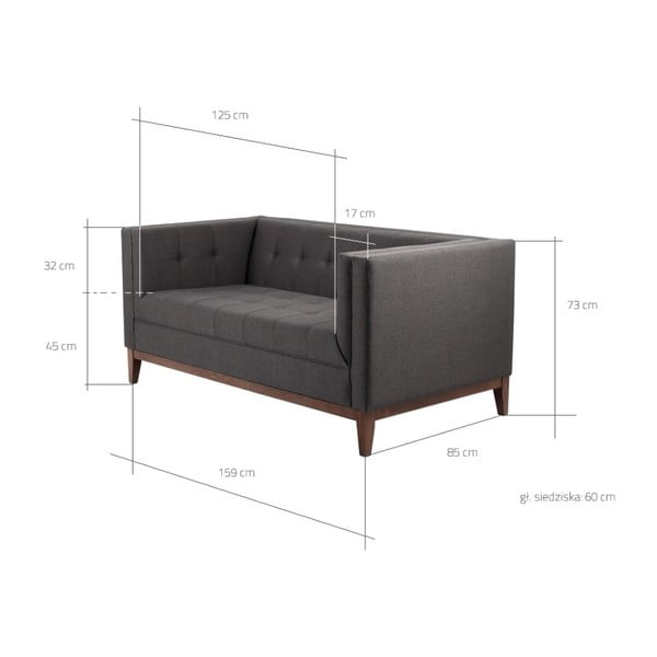 Divano a due posti grigio antracite Custom Form By Tom - CustomForm-image-3