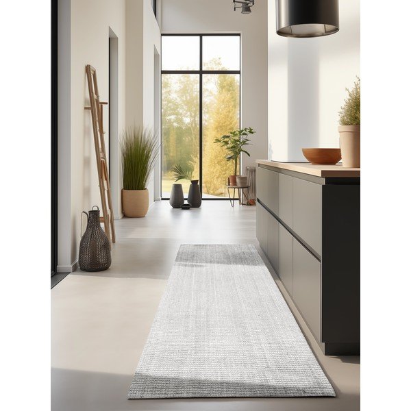 Passatoia grigio chiaro in iuta reversibile/tessuta a mano 80x200 cm Bouclé Jaipur – Hanse Home-image-1