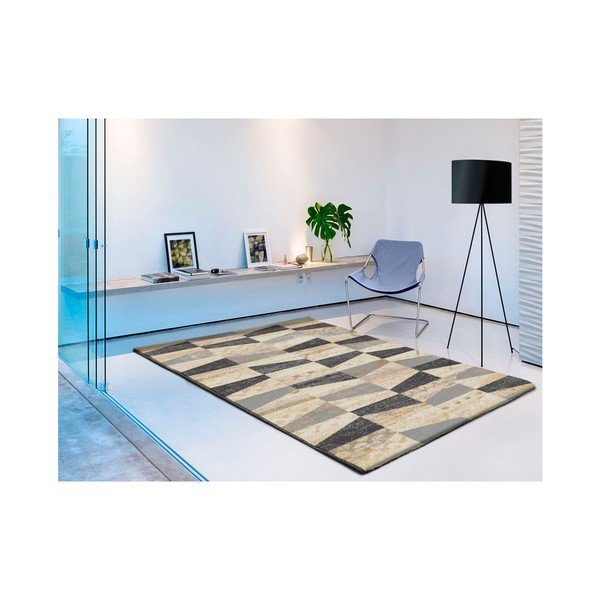 Tappeto grigio e beige Fusion, 60 x 120 cm - Universal-image-1